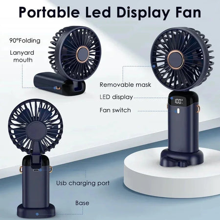 USB Rechargeable Portable Neck Fan