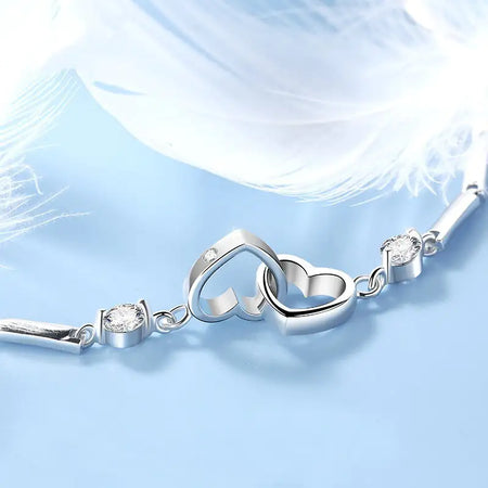 Chic Silver Charm Bracelet