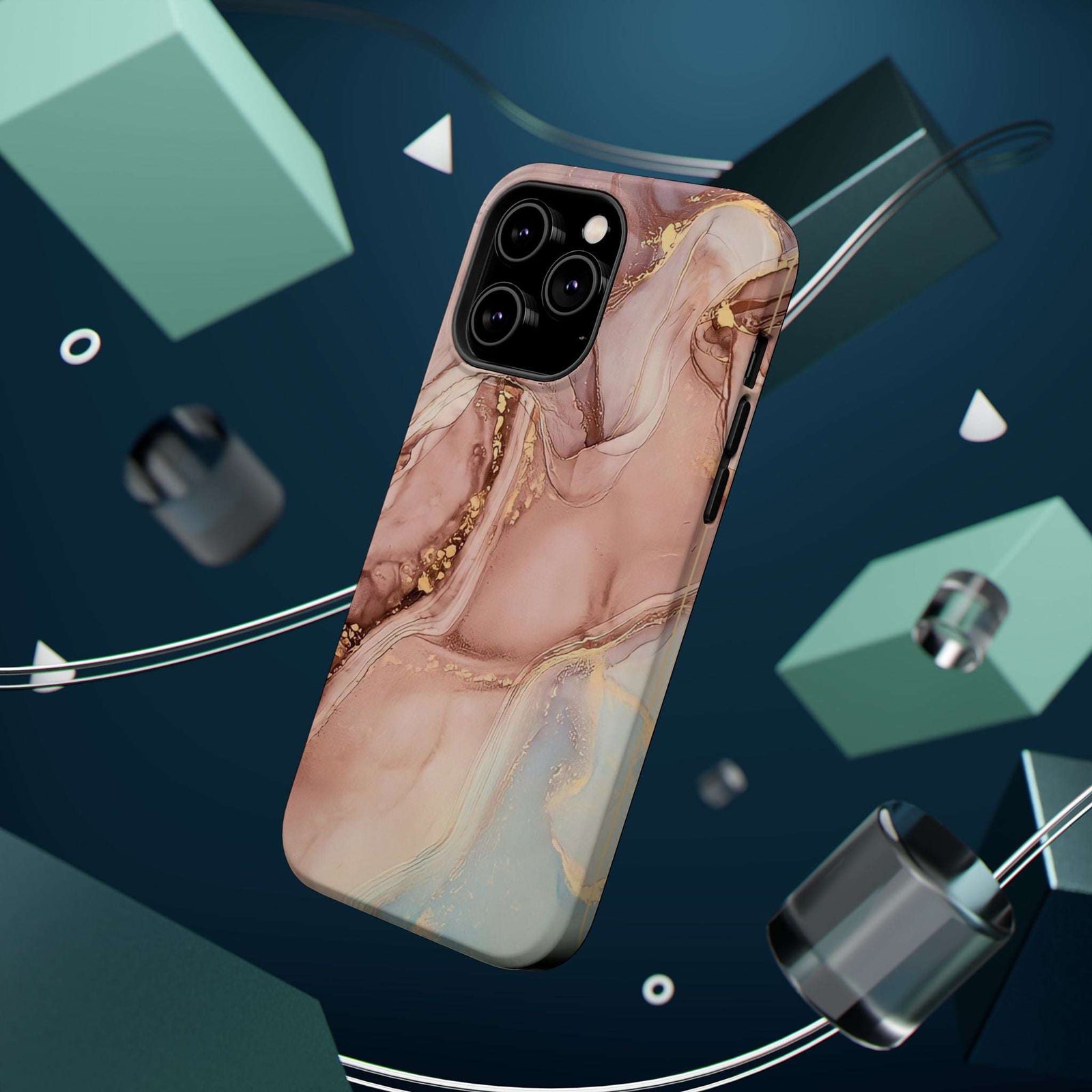 Beige Magnetic Tough Phone Case, Beige Phone Case - Elite Fashion