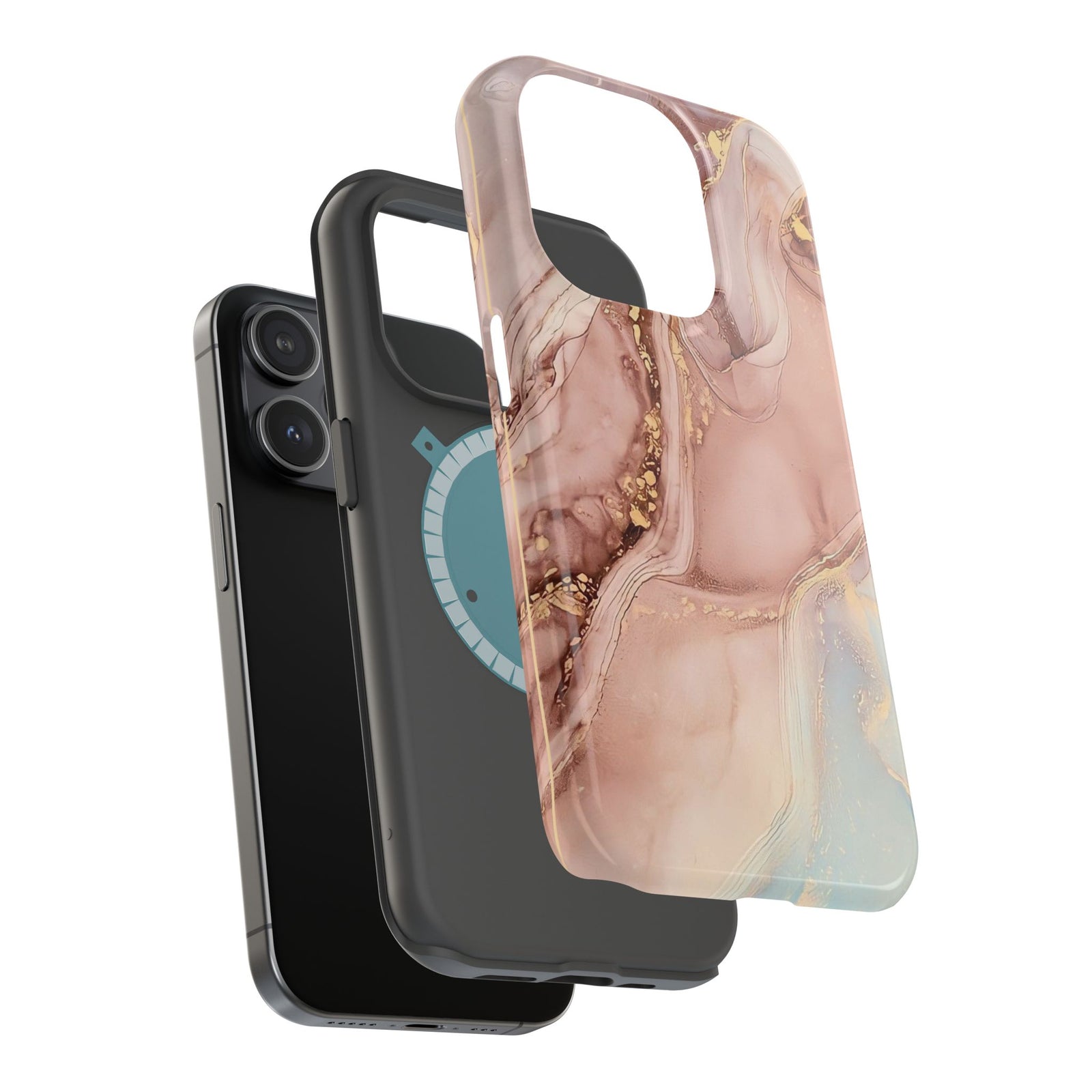 Beige Magnetic Tough Phone Case, Beige Phone Case - Elite Fashion