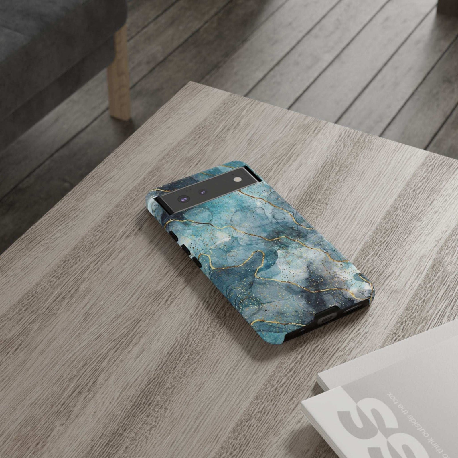 Blue Tough Phone Case, Blue Hard Phone Case - Elite Fashion