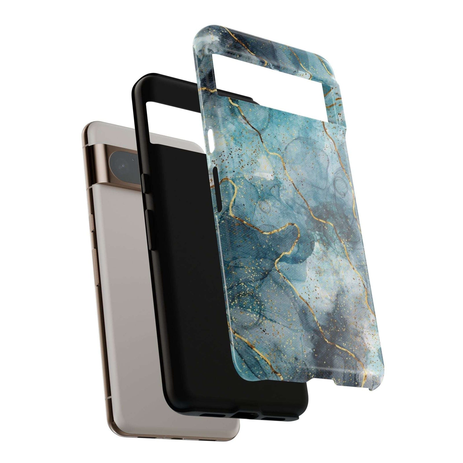 Blue Tough Phone Case, Blue Hard Phone Case - Elite Fashion