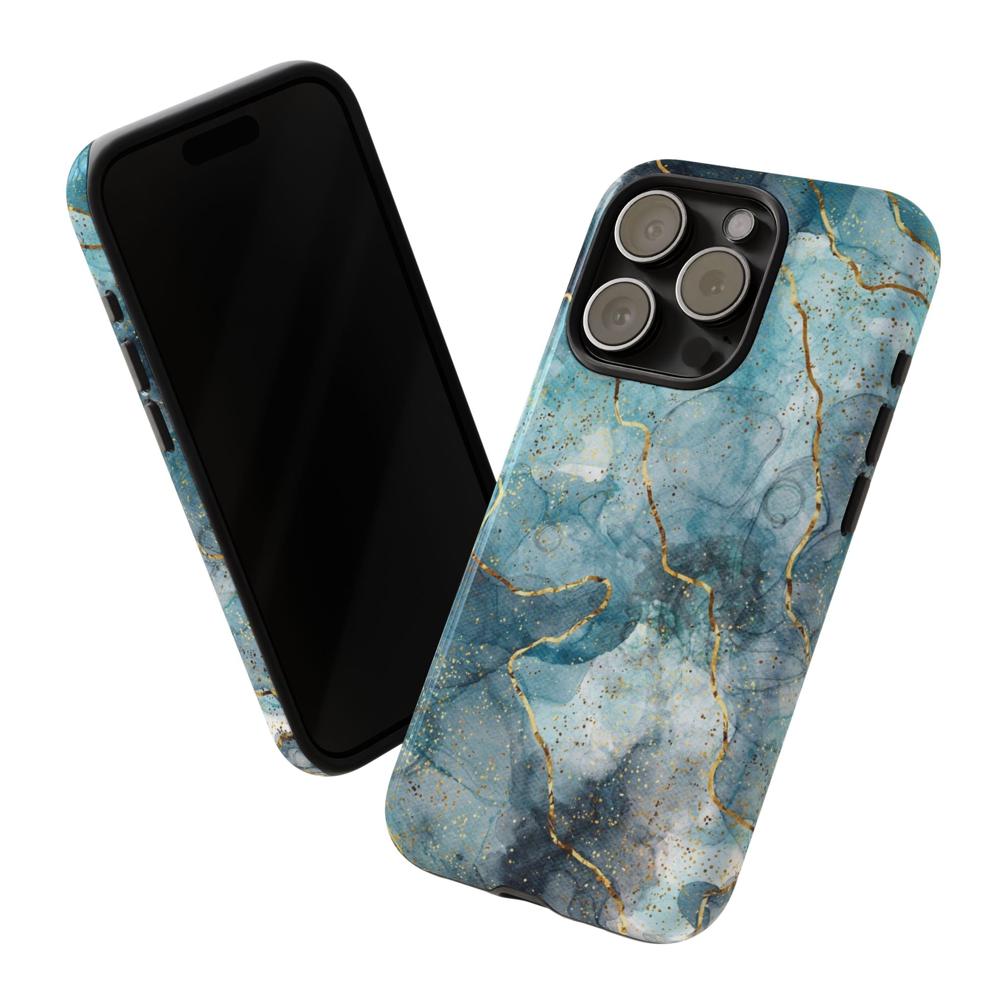 Blue Tough Phone Case, Blue Hard Phone Case - Elite Fashion