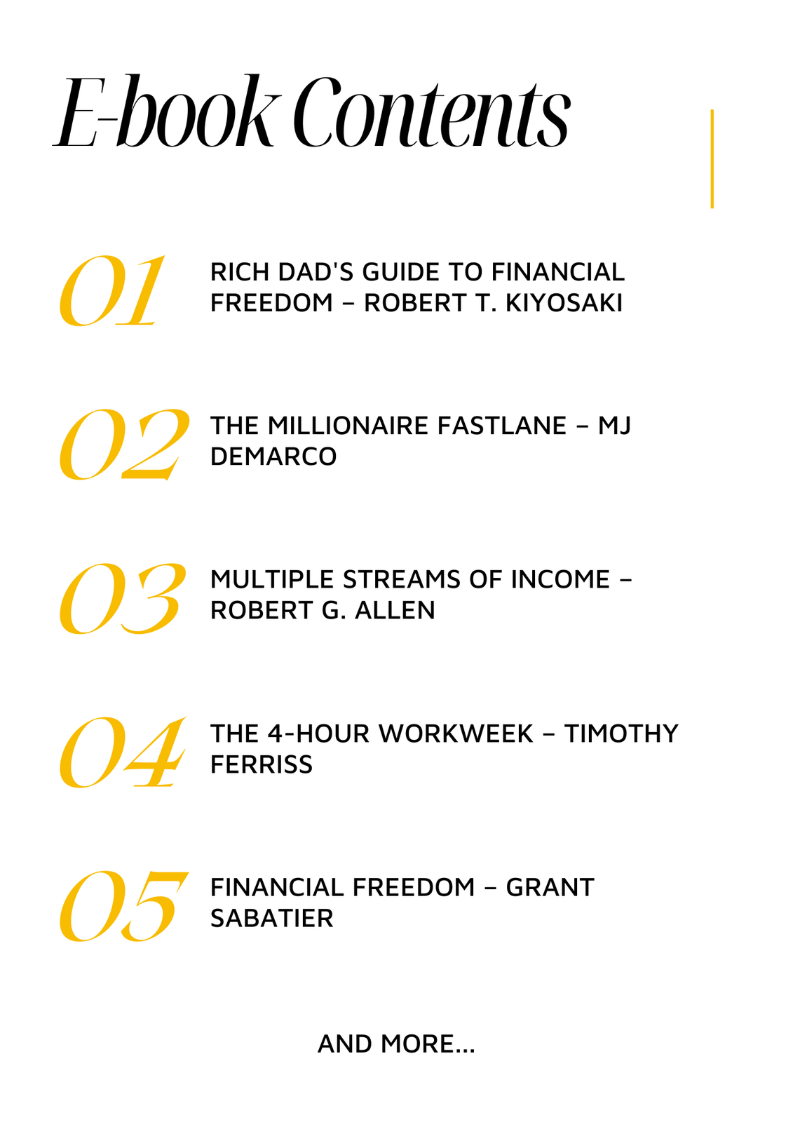 Building Multiple Income Streams E-book