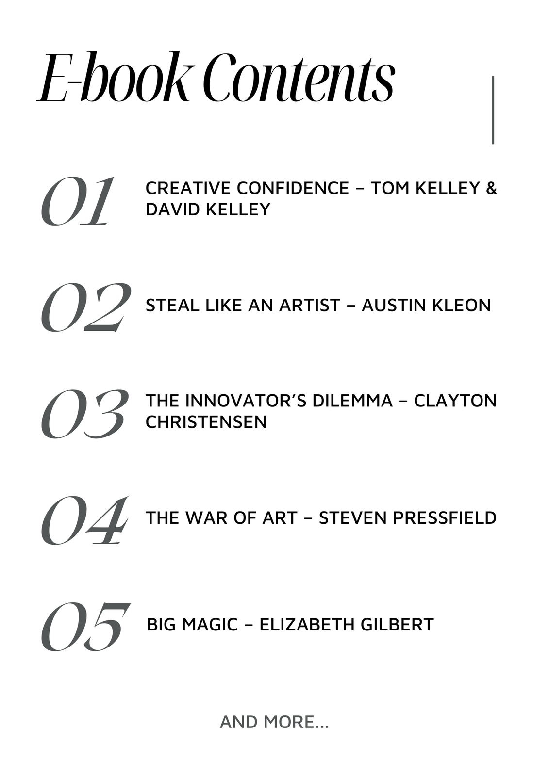 Creative Thinking & Innovation E-book