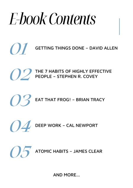 Time Management & Productivity E-book