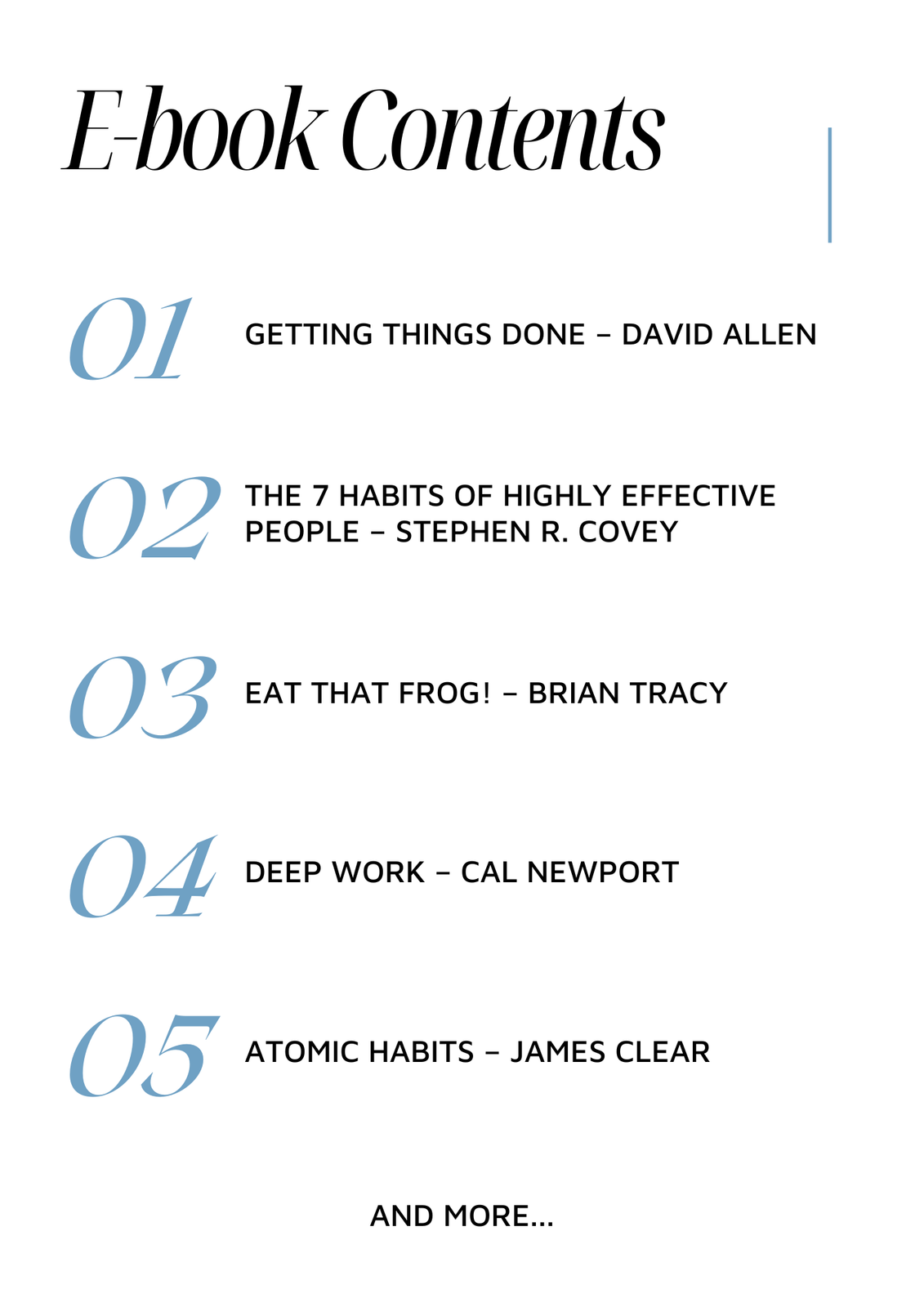 Time Management & Productivity E-book