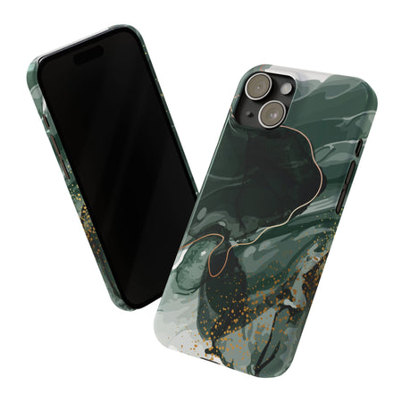 Dark Green Slim Phone Case, Slim Protective Phone Case - Elite Fashion
