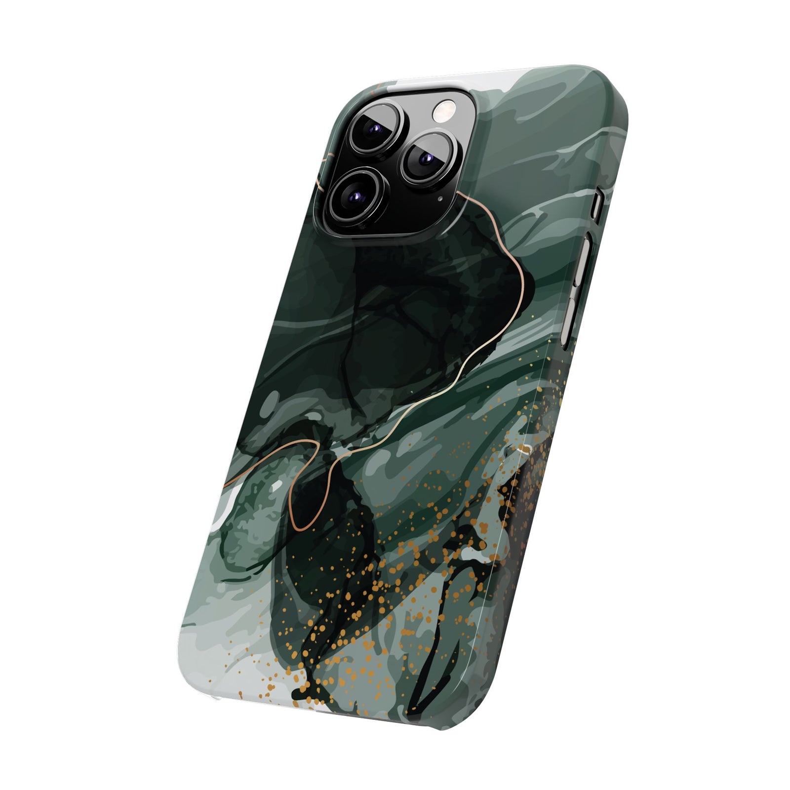 Dark Green Slim Phone Case, Slim Protective Phone Case - Elite Fashion