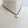 Chic Black Heart Pendant