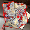 Vintage Silk Scarf - French Style 70cm Square Scarf