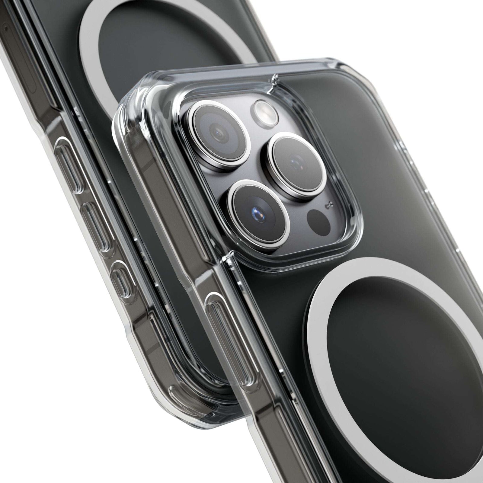 Magnetic Clear Impact Phone Case, Clear Magnetic Phone Case - Elite Fashion
