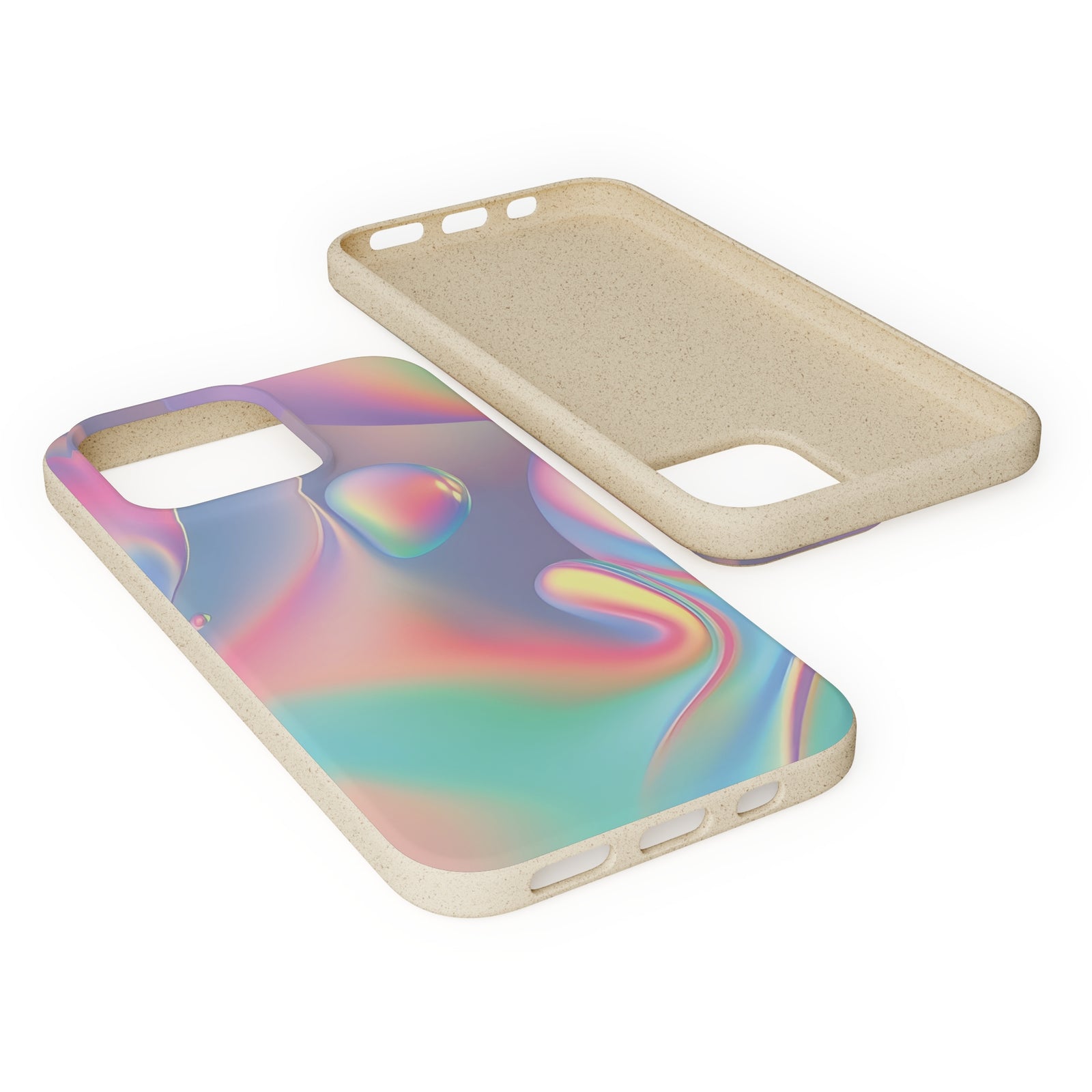 Multicolour Drop Biodegradable Phone Case, Phone Case Eco - Elite Fashion
