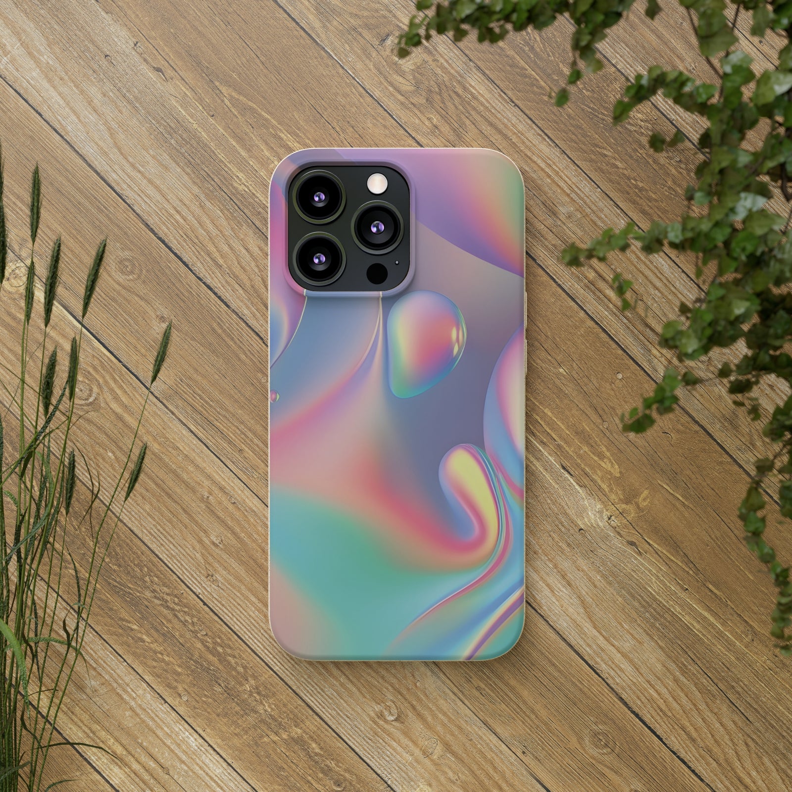 Multicolour Drop Biodegradable Phone Case, Phone Case Eco - Elite Fashion
