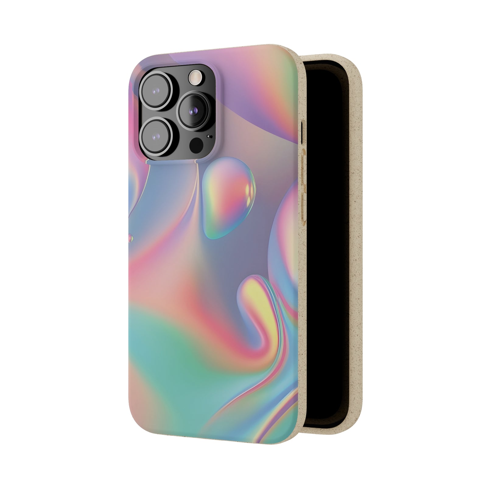 Multicolour Drop Biodegradable Phone Case, Phone Case Eco - Elite Fashion