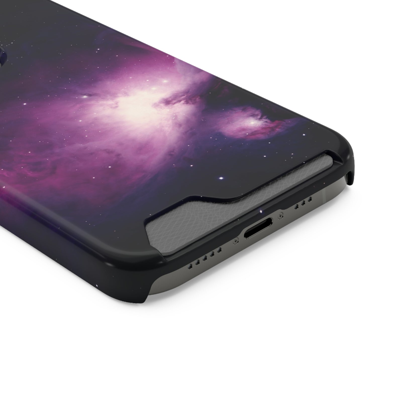 Purple Sky Phone Case With Card Holder, Phone With Card Holder - Elite Fashion