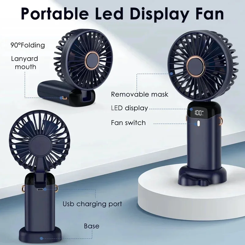 USB Rechargeable Portable Neck Fan