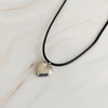 Chic Black Heart Pendant