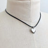 Chic Black Heart Pendant