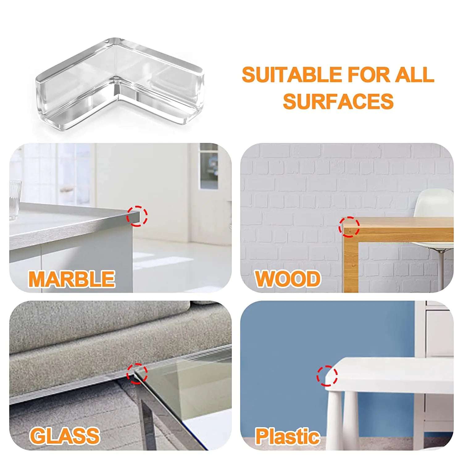 Baby Safety Silicone Table Corner Protectors