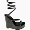 Glitzy Gala Wedge Sandals