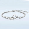 Chic Silver Charm Bracelet